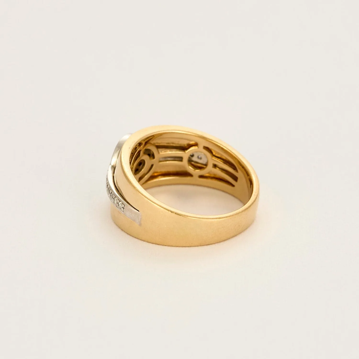 Bague bandeau en or jaune et diamants sold by 58 Facettes product image thumbnail 5