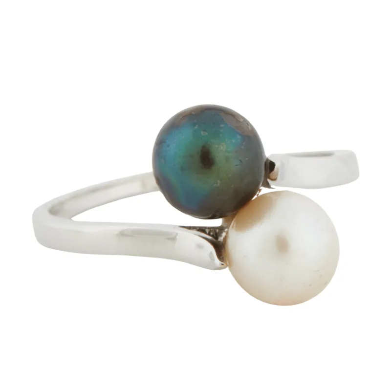 BAGUE OR BLANC PERLES sold by 58 Facettes