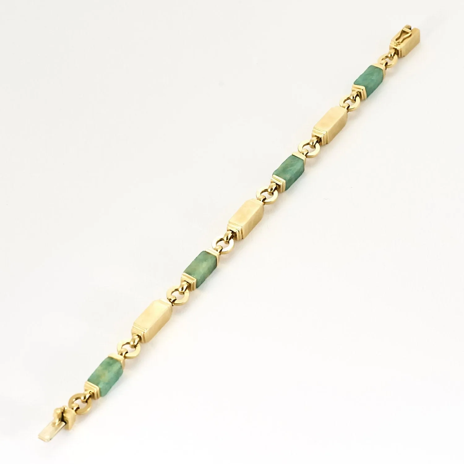 Bracelet en or jaune et amazonite sold by 58 Facettes product image thumbnail 3