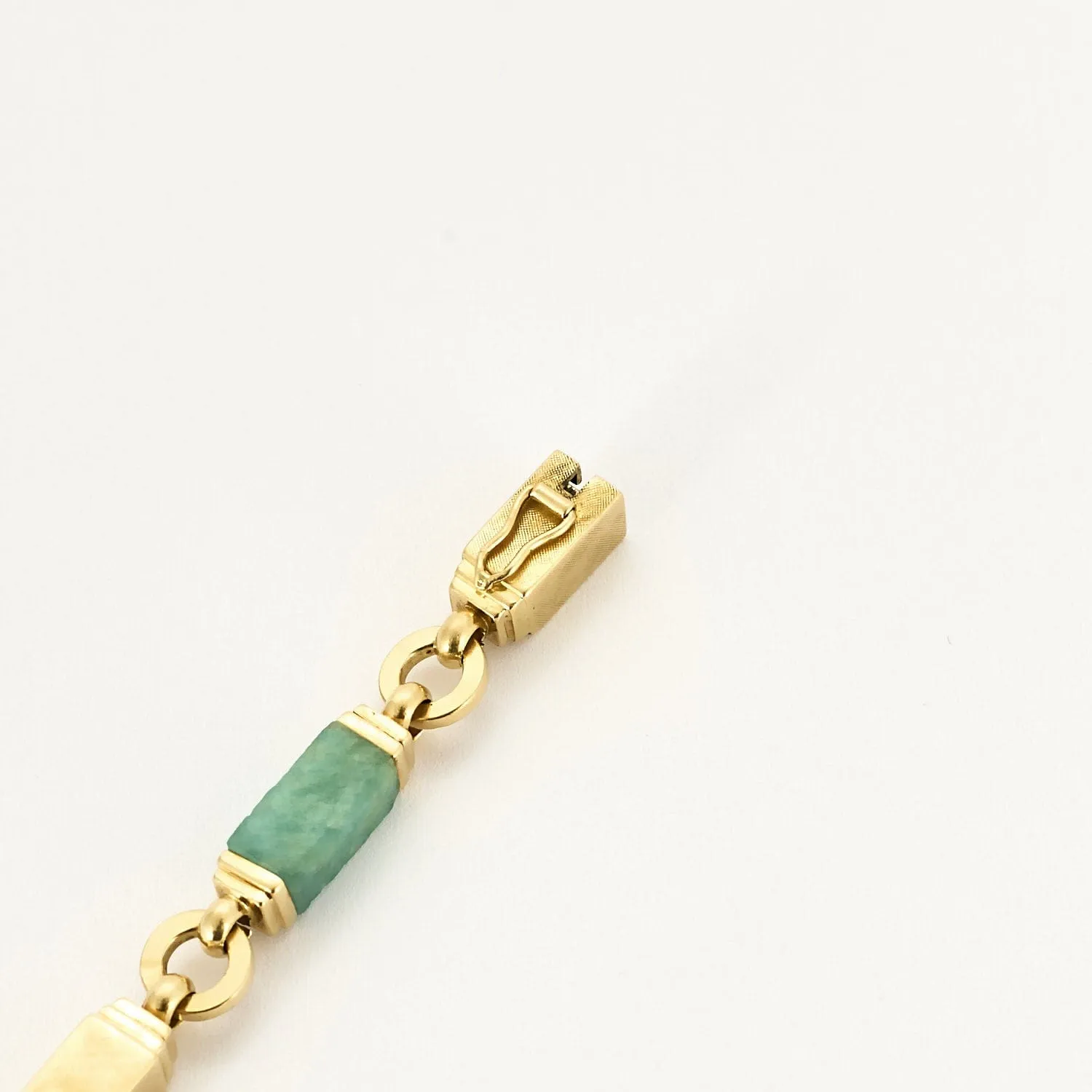 Bracelet en or jaune et amazonite sold by 58 Facettes product image thumbnail 5