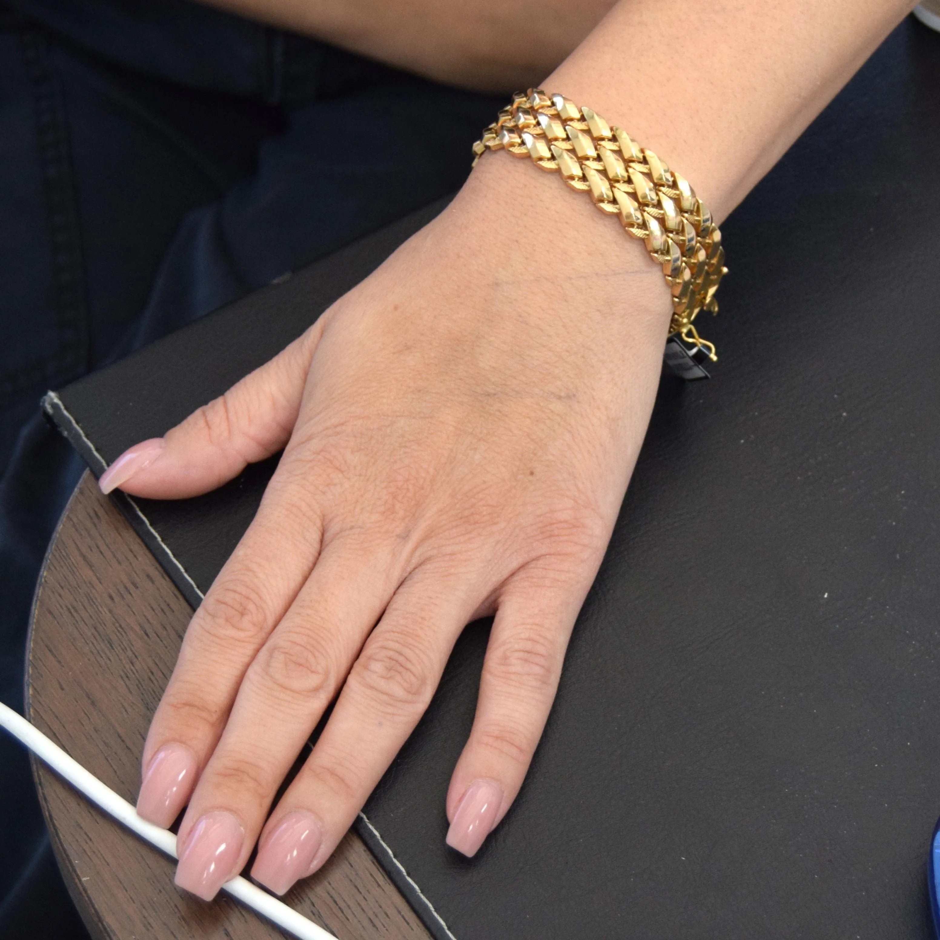 BRACELET VINTAGE EN OR ROSE 18 KT sold by 58 Facettes product image thumbnail 2