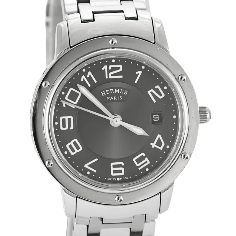 HERMÈS - CPI.210 - Montre en acier à mouvement quartz sold by 58 Facettes