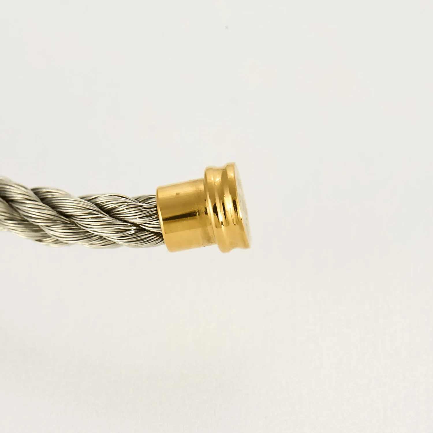 FRED - Force 10 - Bracelet en or jaune et cordon en acier sold by 58 Facettes product image thumbnail 5