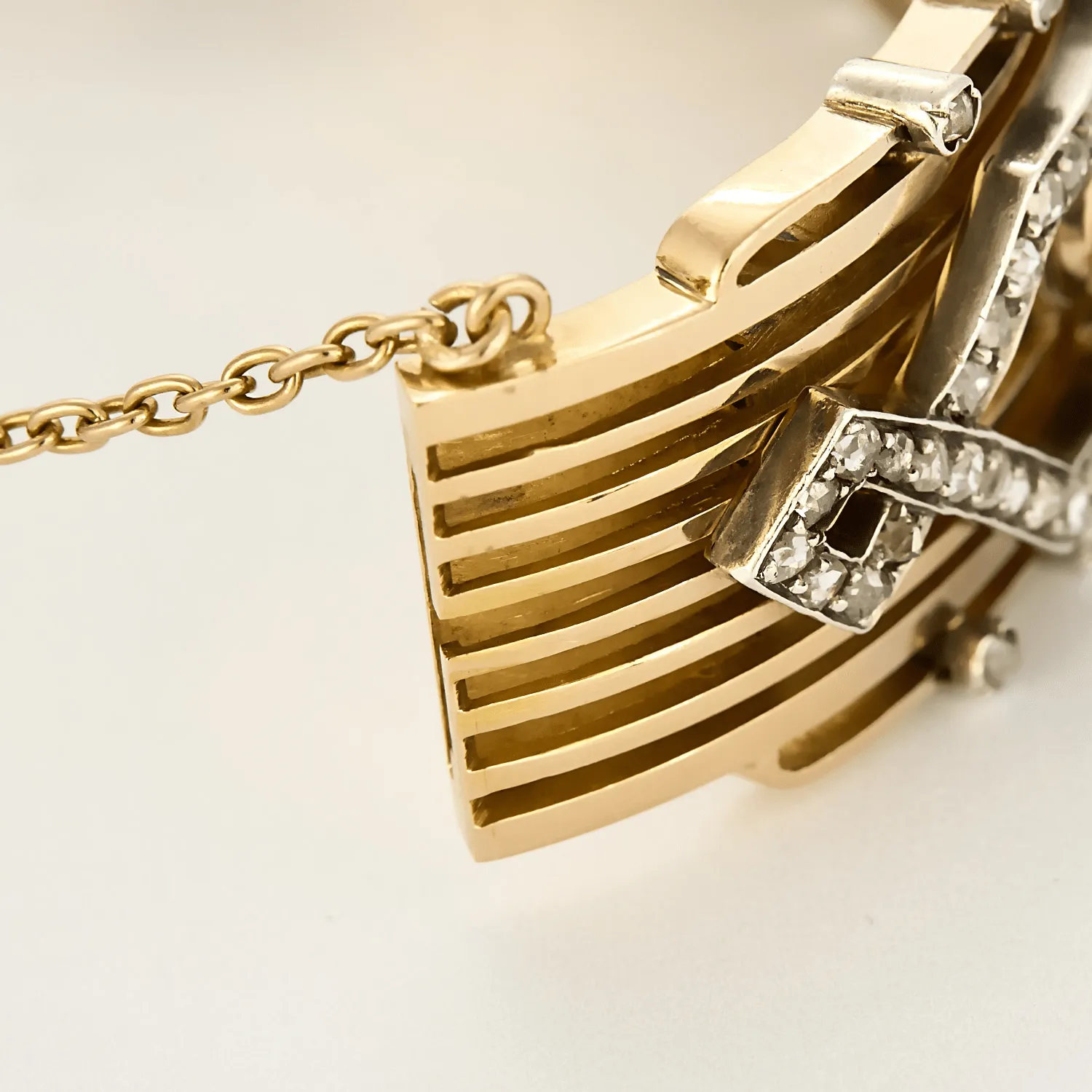 Bracelet Napoleon III, or, argent et diamants sold by 58 Facettes product image thumbnail 3