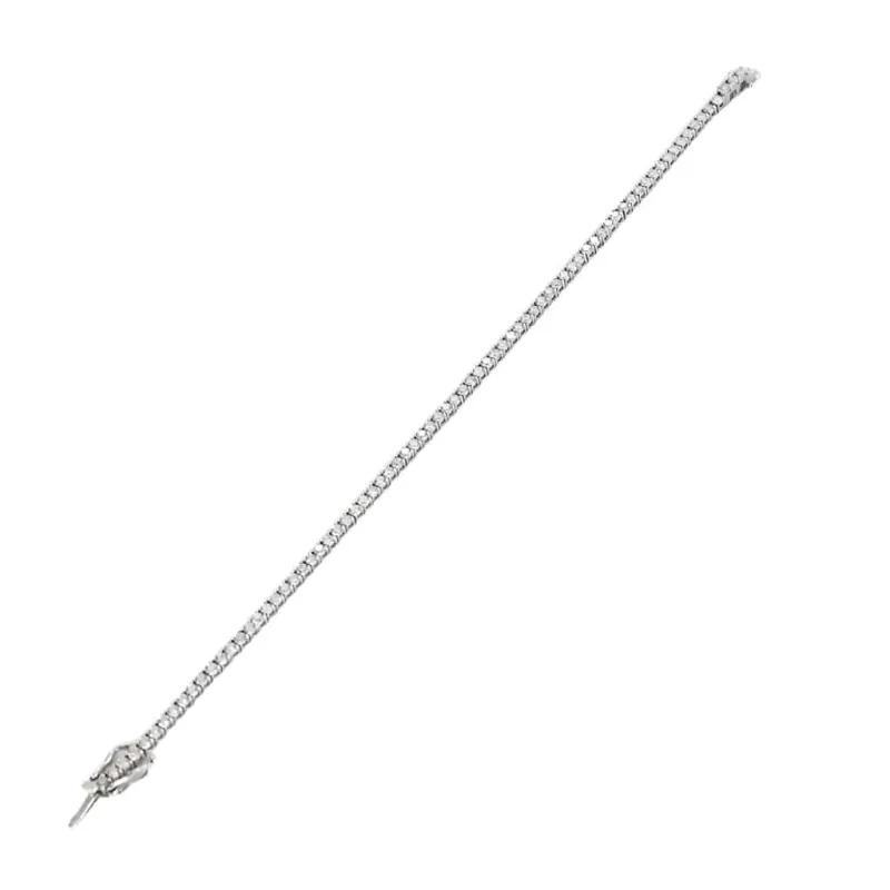 Bracelet tennis en or blanc et diamants sold by 58 Facettes