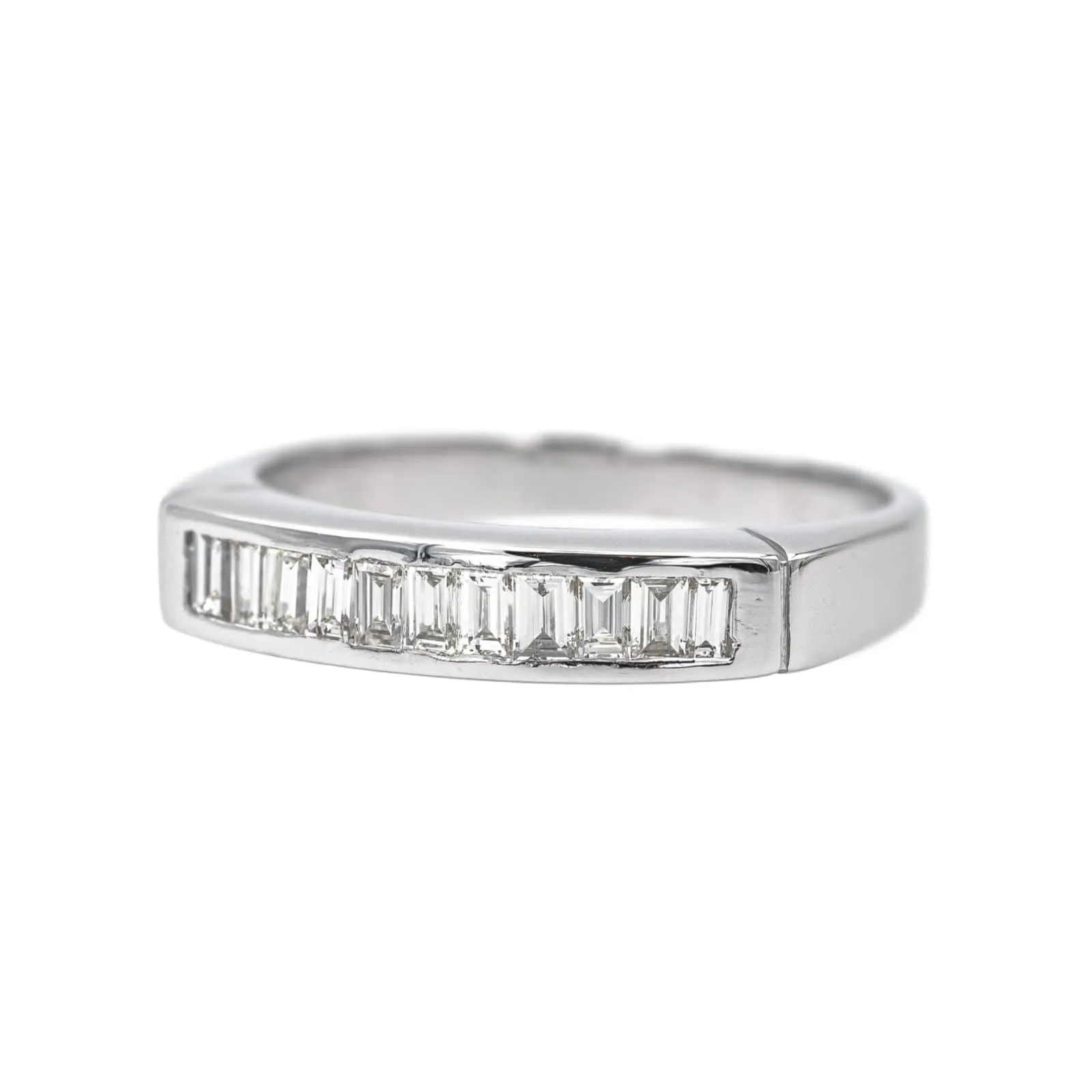 Bague Demi alliance Or blanc Diamant sold by 58 Facettes product image thumbnail 3