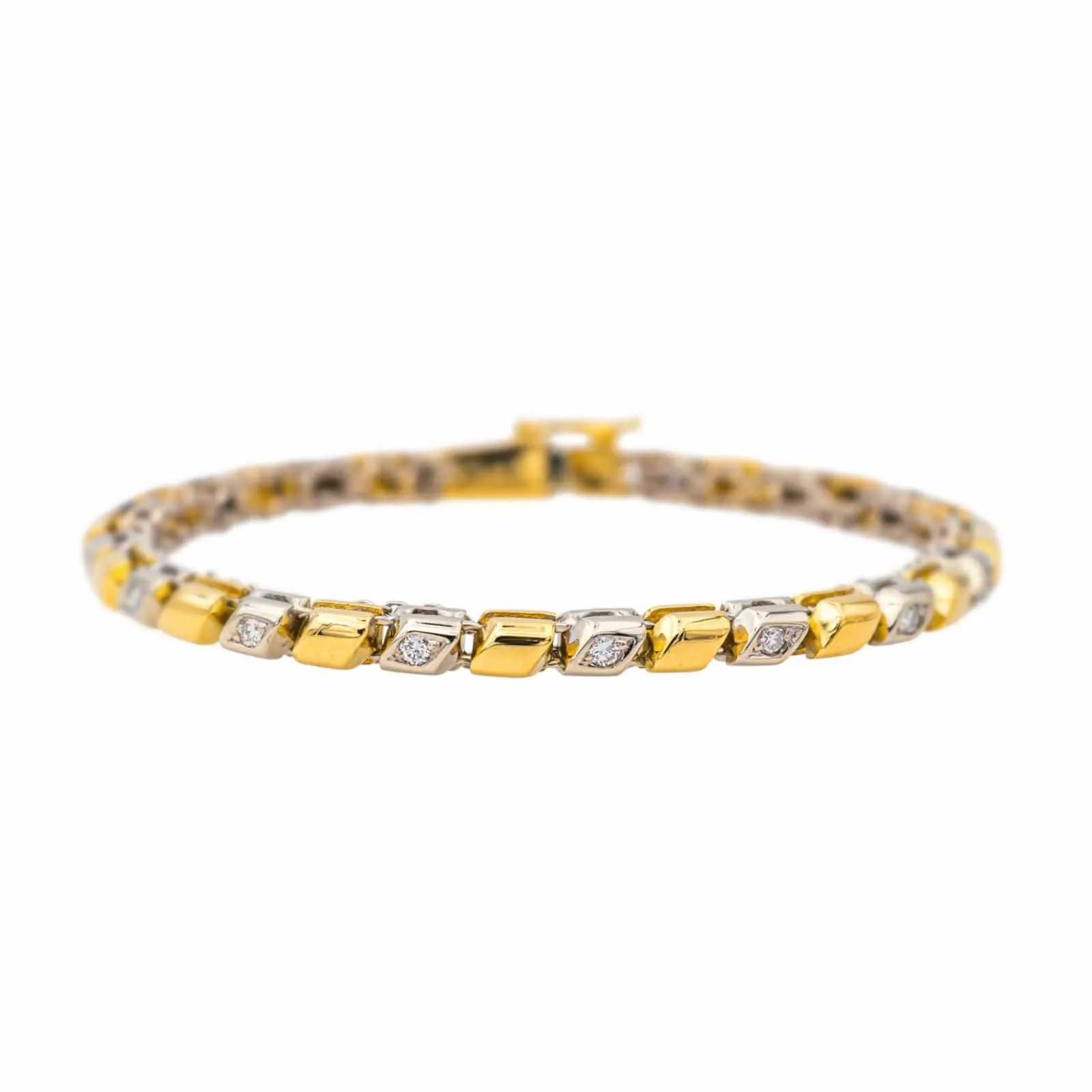 Bracelet Or jaune, Or blanc Diamant sold by 58 Facettes product image thumbnail 3