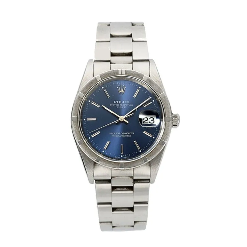 ROLEX Date Cadran Bleu sold by 58 Facettes
