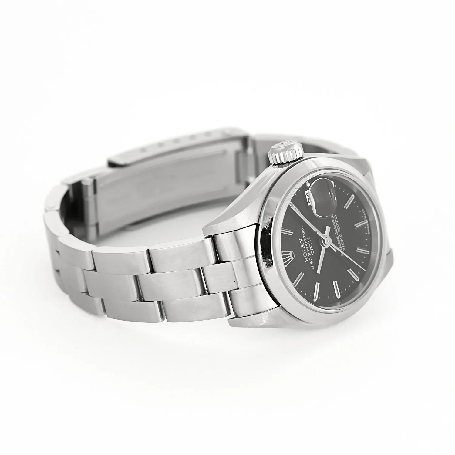 ROLEX - Oyster perpetual date - Montre en acier sold by 58 Facettes product image thumbnail 4