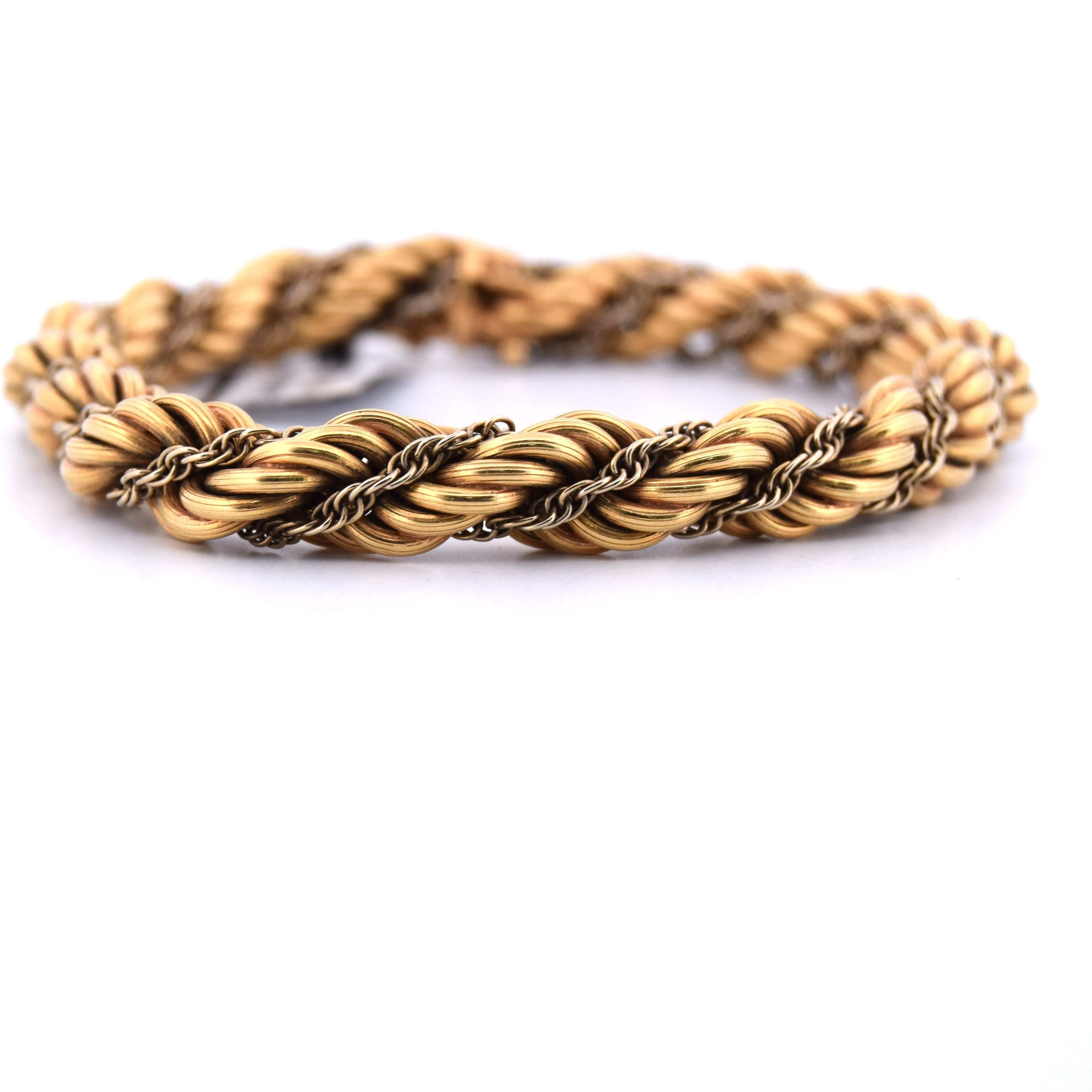 BRACELET VINTAGE EN OR JAUNE 18 KT sold by 58 Facettes product image thumbnail 3