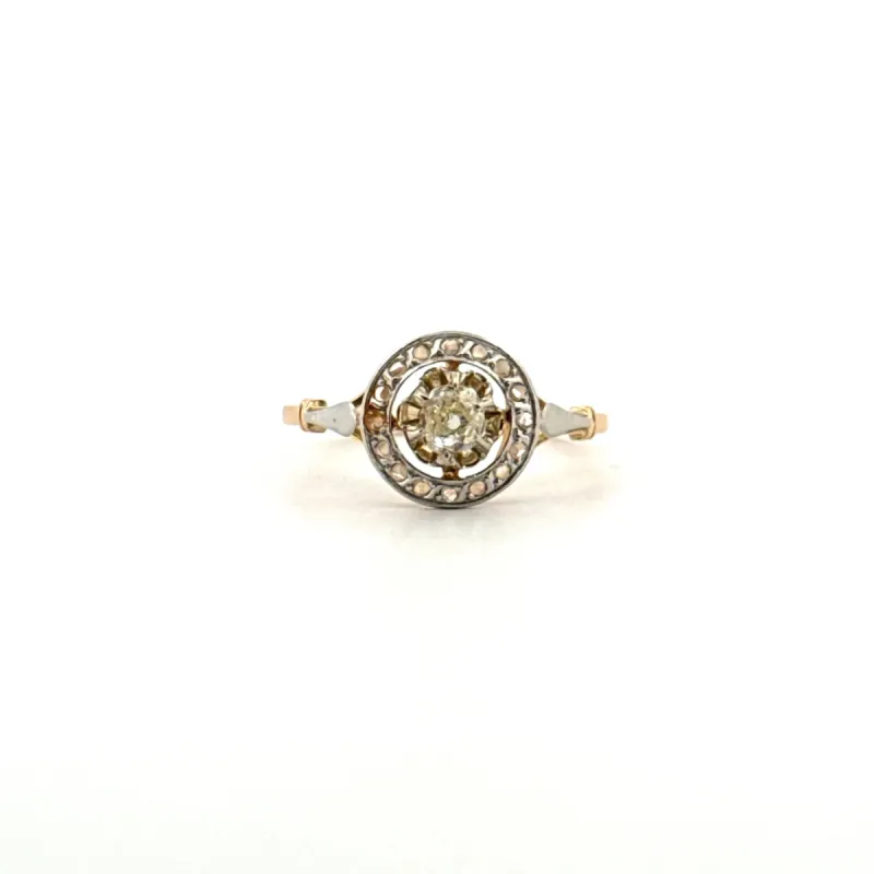 Bague Pavée or jaune diamants sold by 58 Facettes
