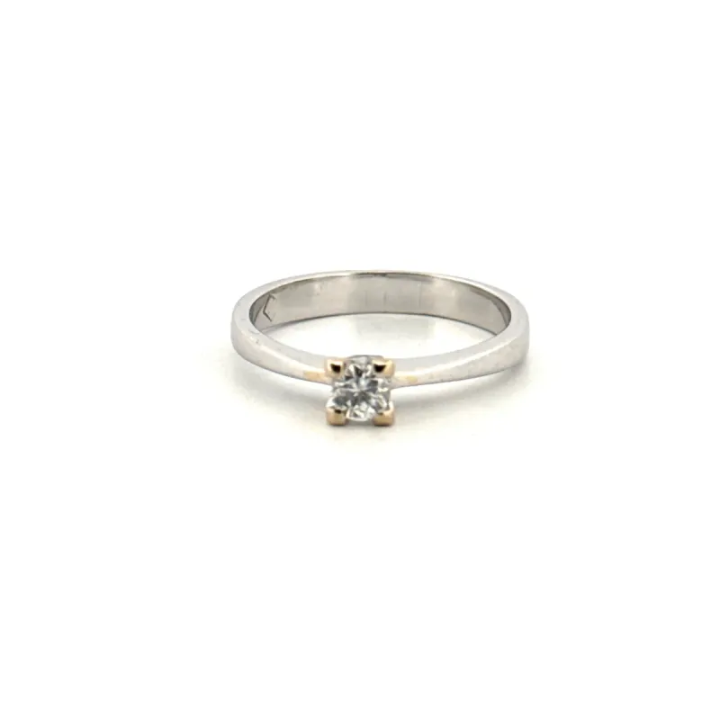 Solitaire Or Blanc 18k & Diamant sold by 58 Facettes