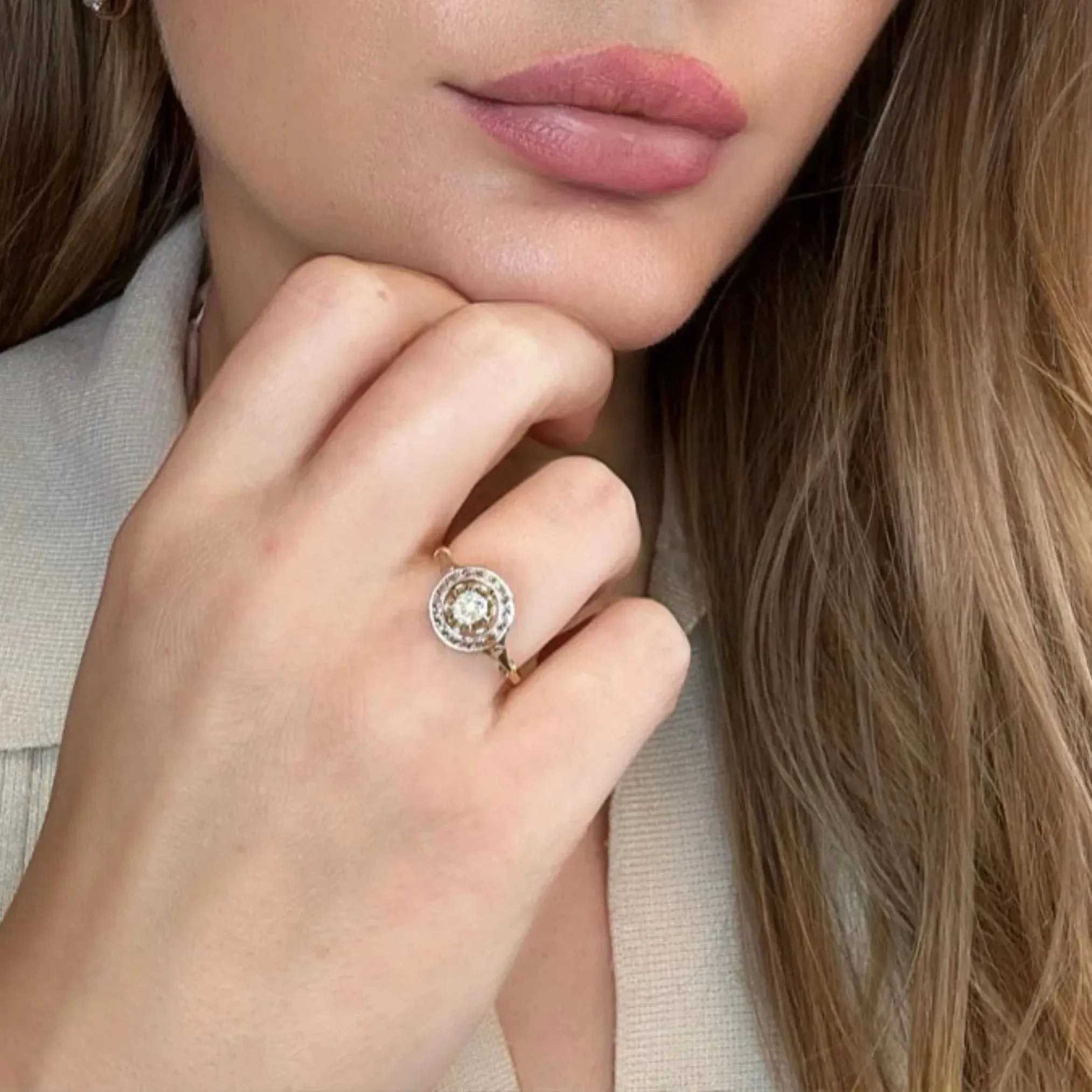 Bague Pavée or jaune diamants sold by 58 Facettes product image thumbnail 2