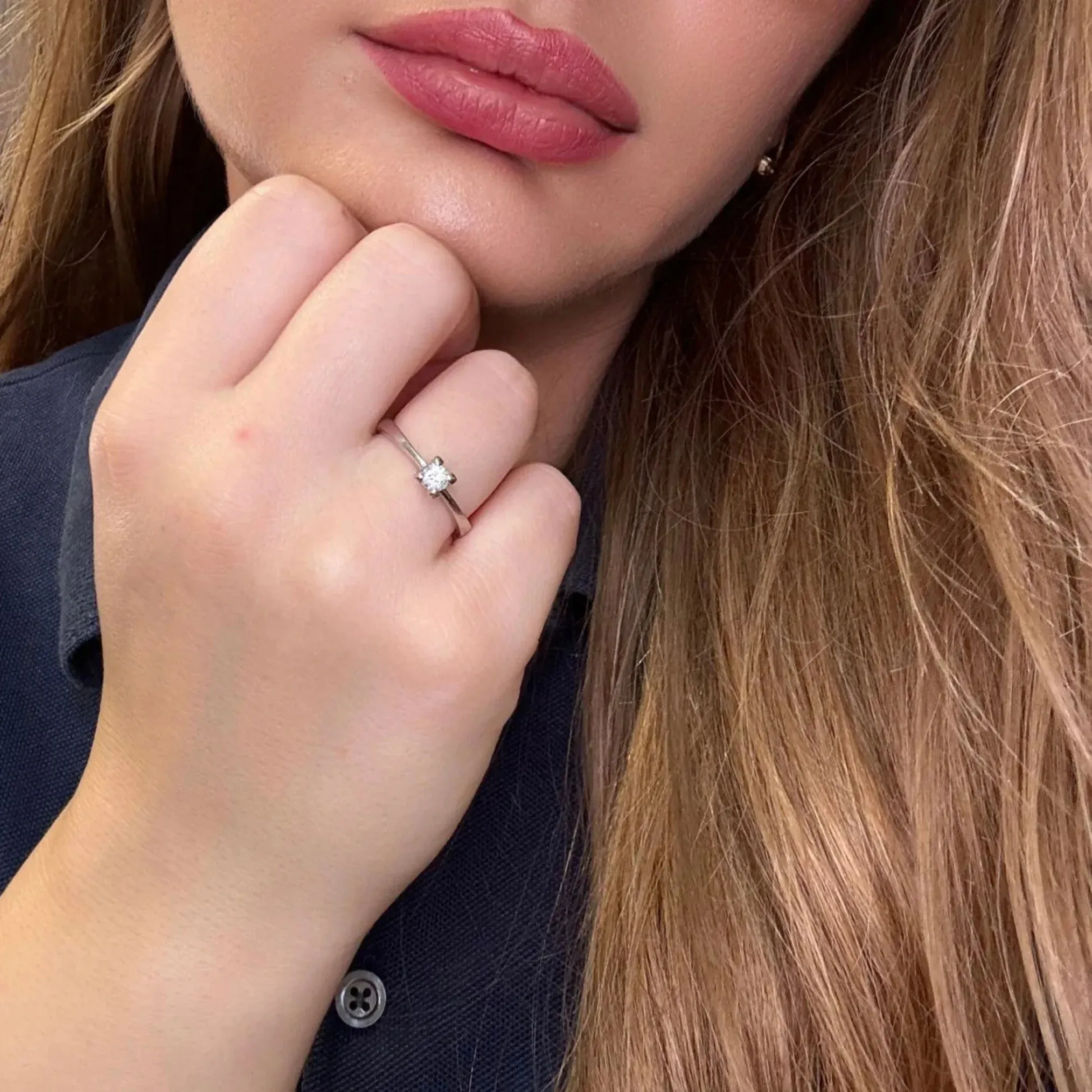 Solitaire Or Blanc 18k & Diamant sold by 58 Facettes product image thumbnail 2