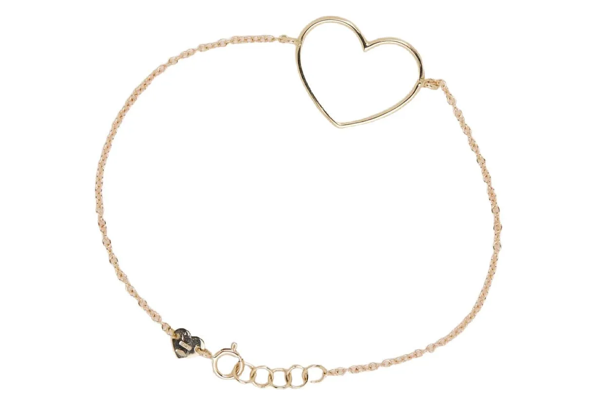 Bracelet cœur en or jaune - 17,5 cm sold by 58 Facettes