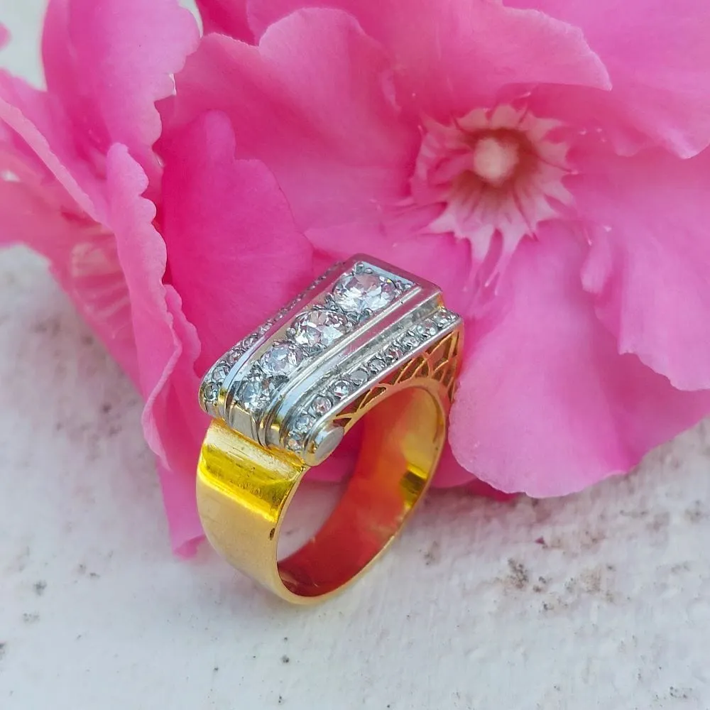 Bague Tank « Auguste » sold by 58 Facettes product image thumbnail 3