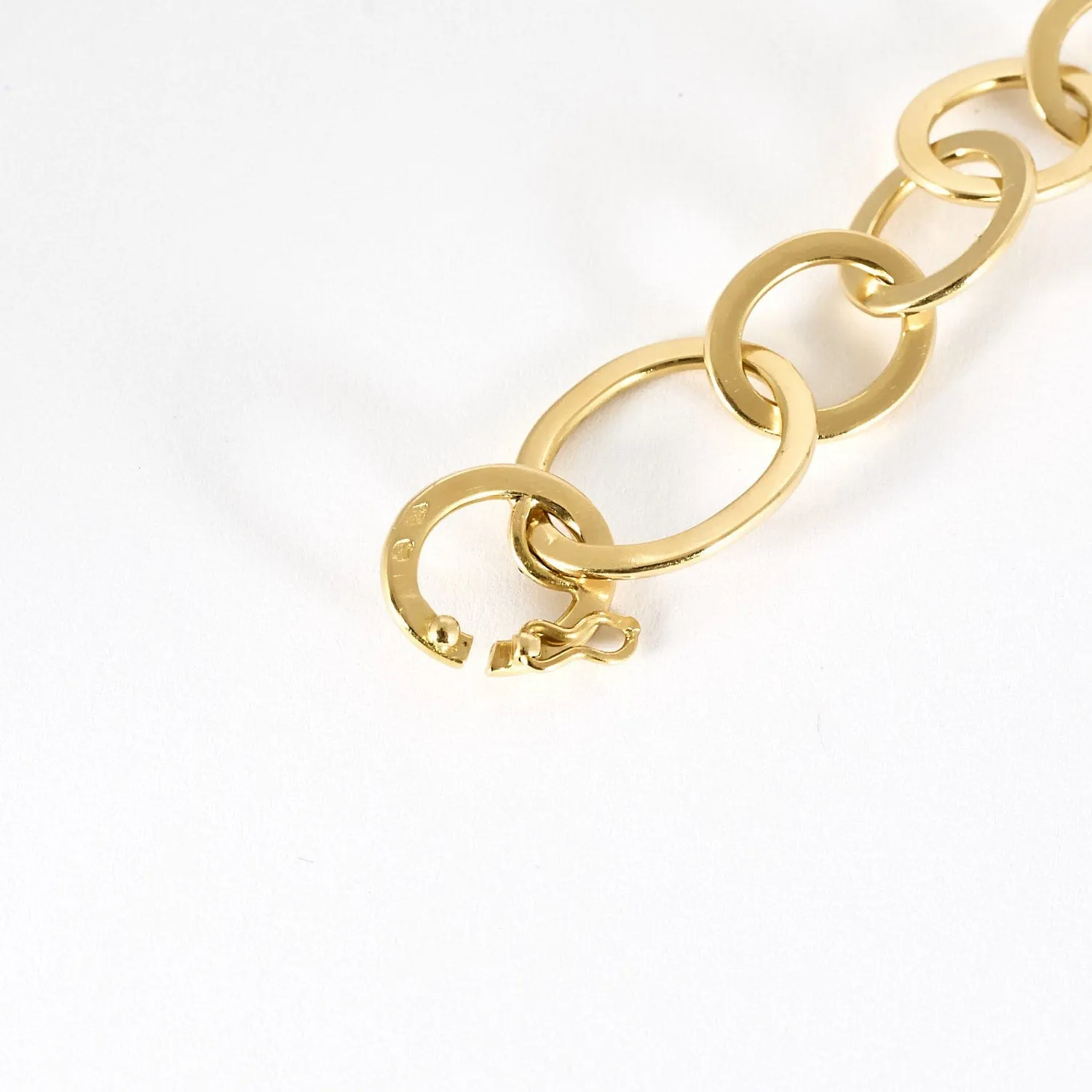 Bracelet en or jaune à maille ronde sold by 58 Facettes product image thumbnail 4