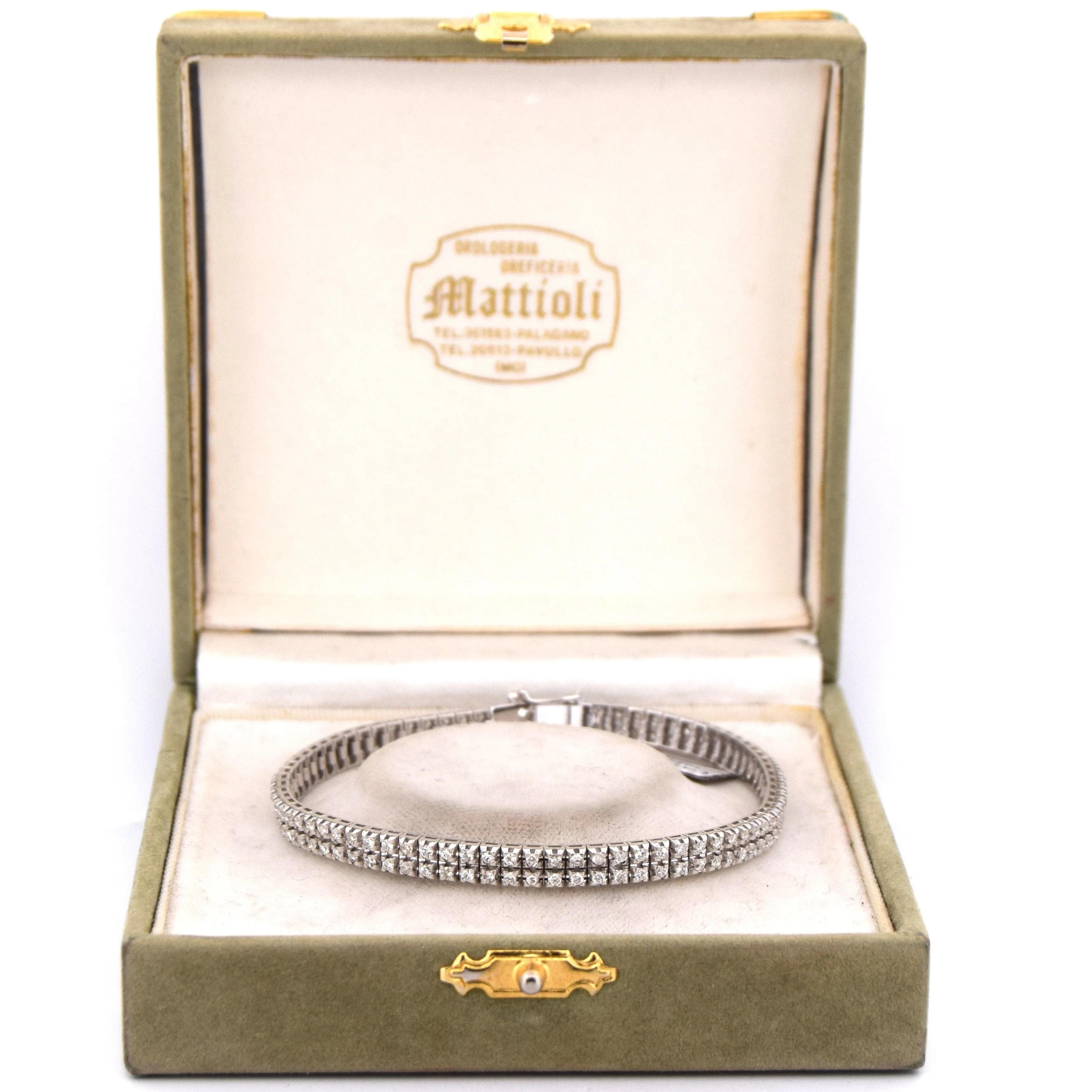 BRACELET « TENNIS » EN OR BLANC 18 KT AVEC DIAMANTS sold by 58 Facettes product image thumbnail 3