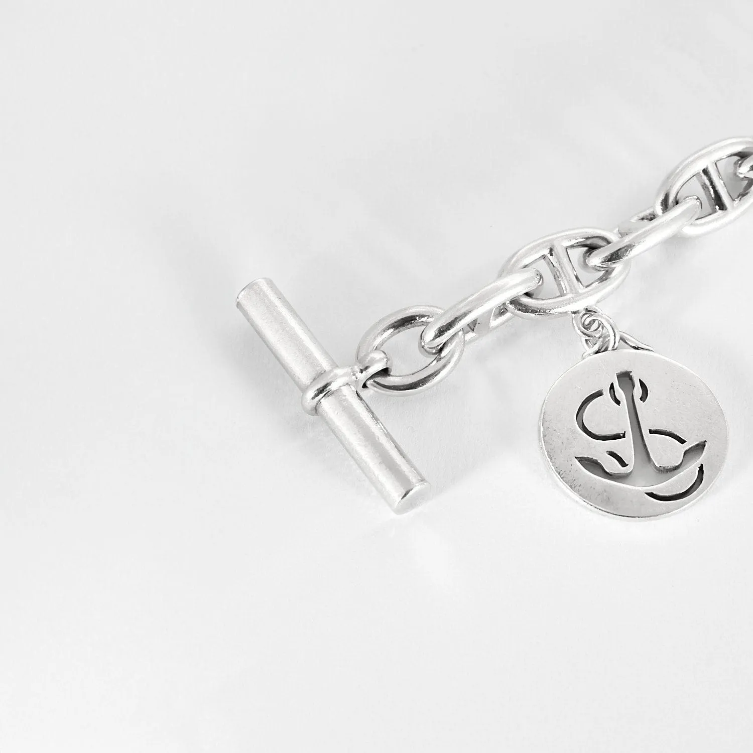 HERMES - Rare Bracelet Chaîne d'ancre argent sold by 58 Facettes product image thumbnail 5
