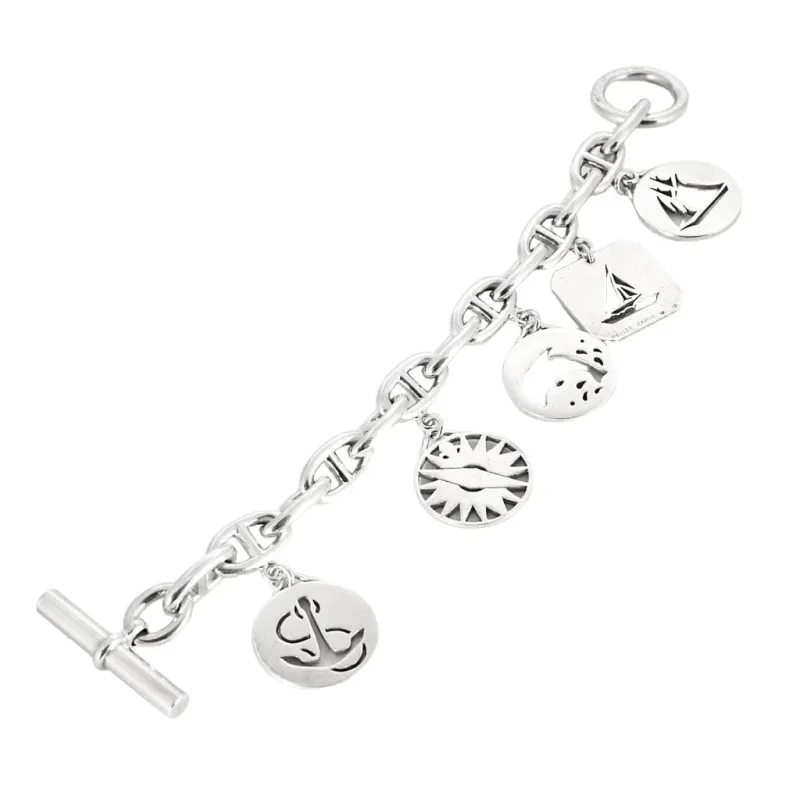 HERMES - Rare Bracelet Chaîne d'ancre argent sold by 58 Facettes