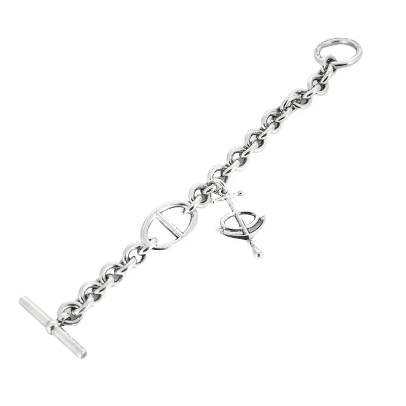 HERMES - Rare Bracelet chaîne d'ancre en argent sold by 58 Facettes