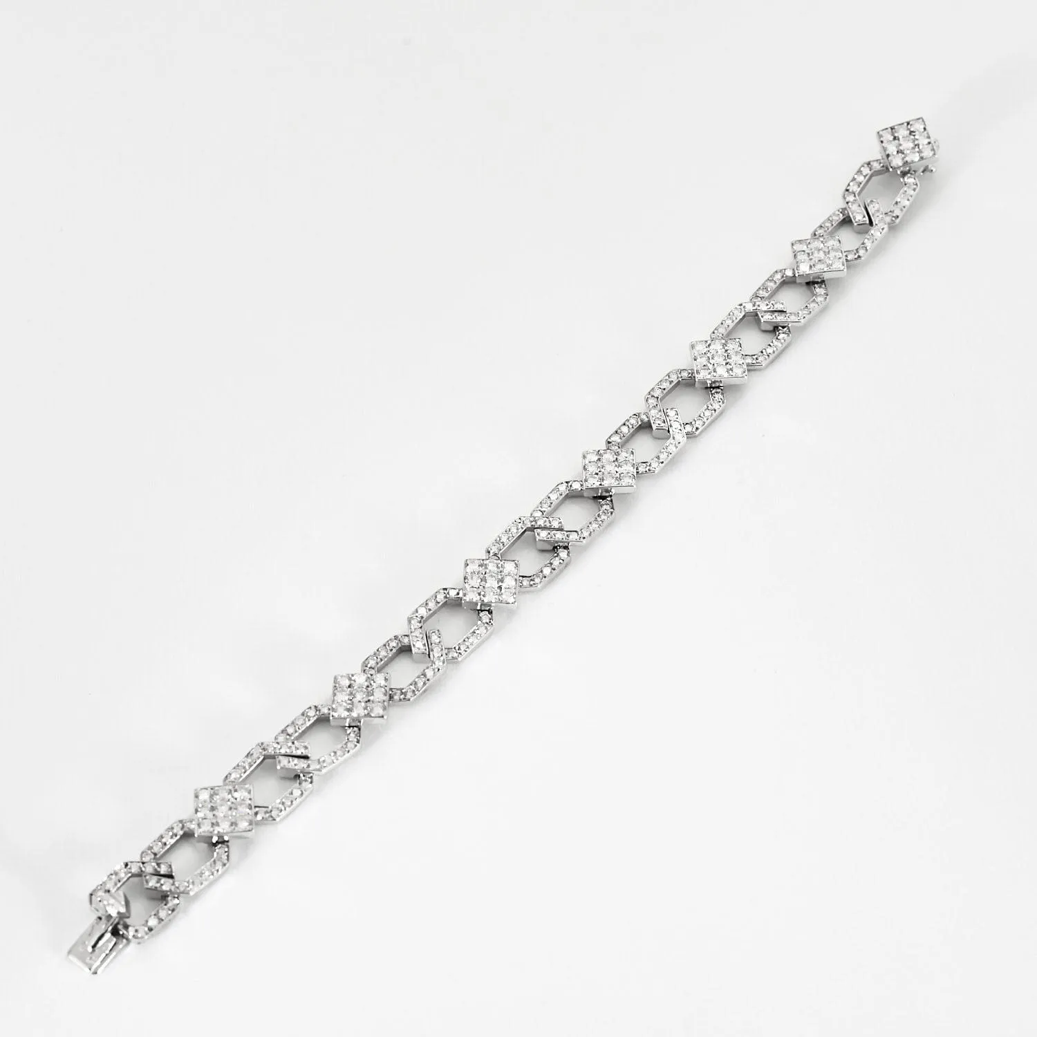 M.Gérard - Bracelet en or blanc et diamants de style art déco sold by 58 Facettes product image thumbnail 4