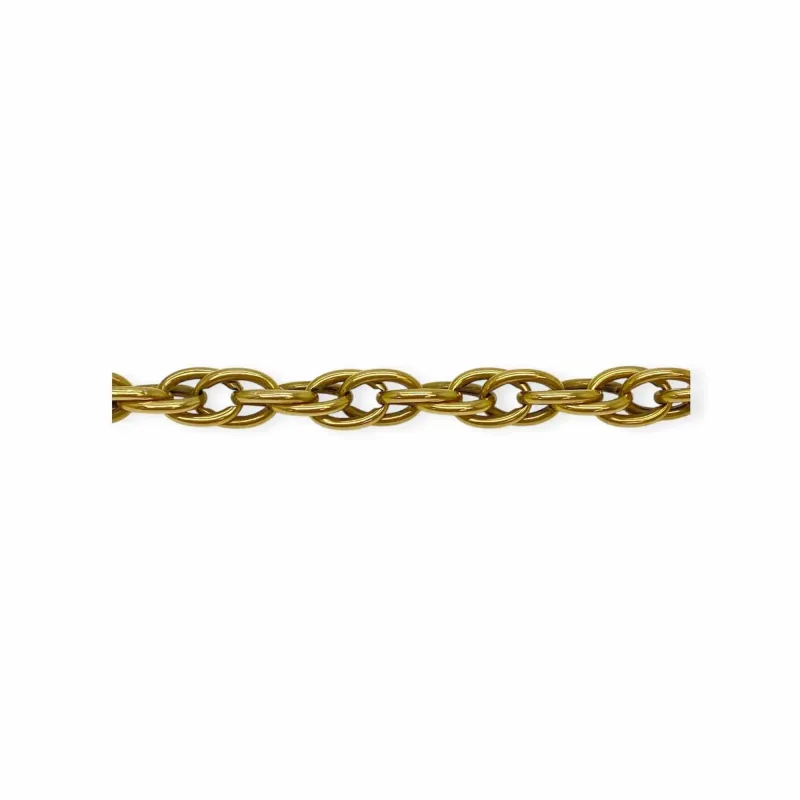 Bracelet or jaune double maille forçat sold by 58 Facettes