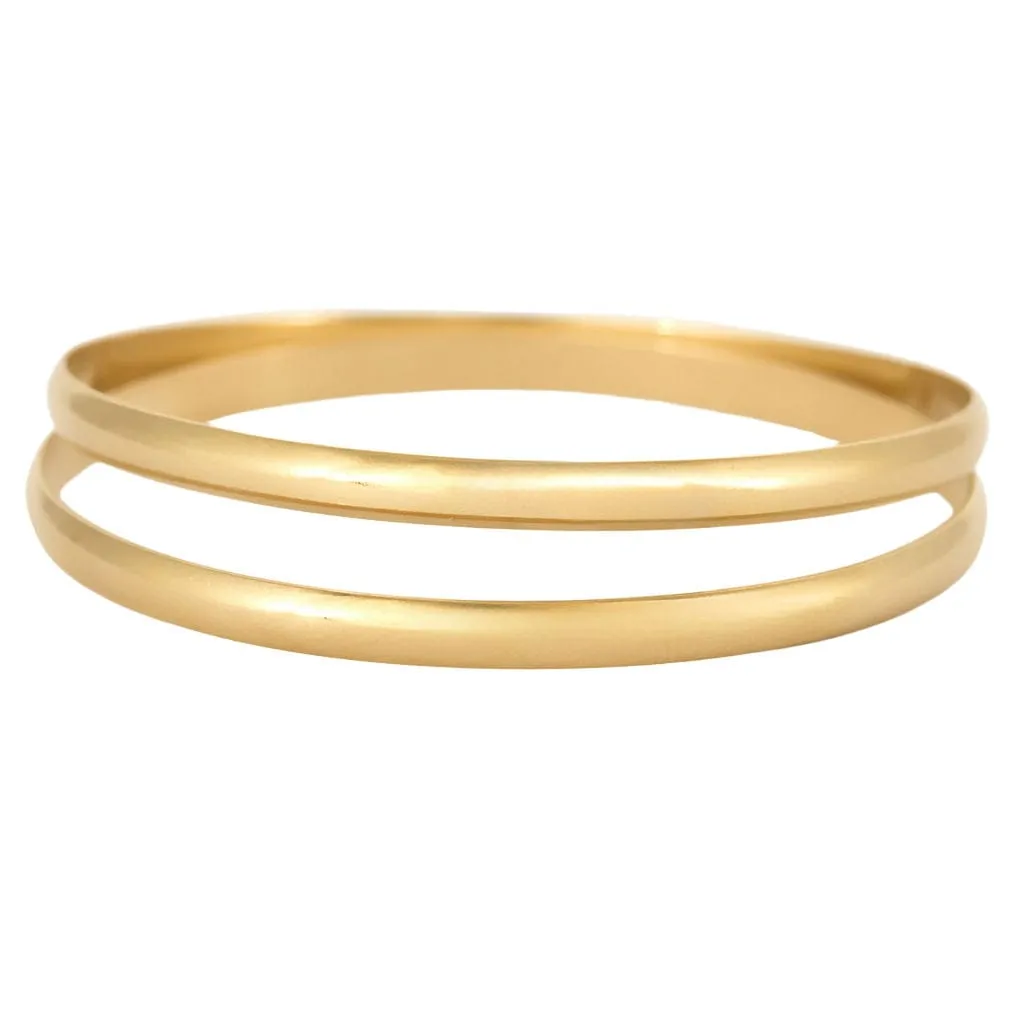 Deux bracelets jonc en or jaune sold by 58 Facettes