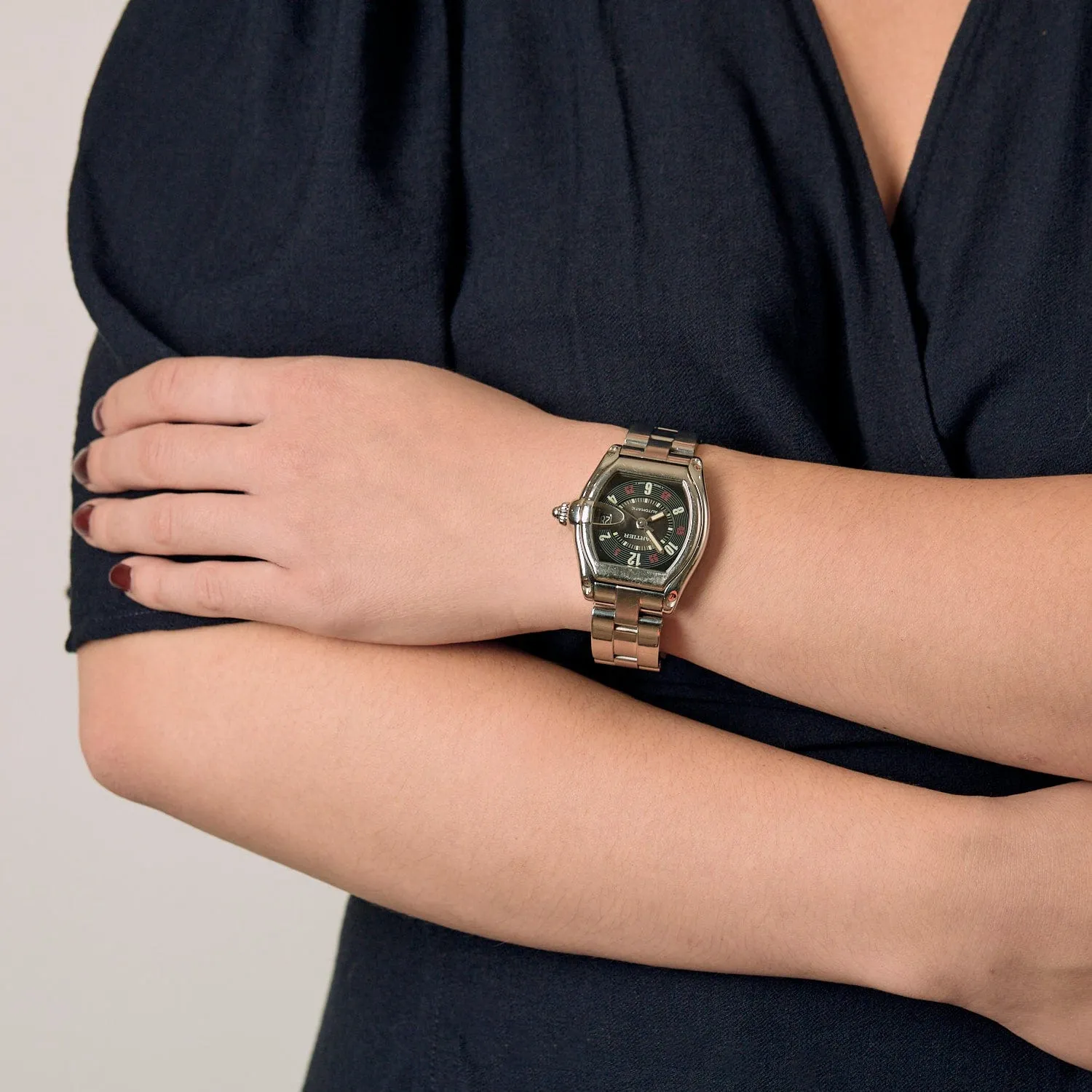 CARTIER- Roadster ref. 2510 - Montre en acier à mouvement automatique sold by 58 Facettes product image thumbnail 2