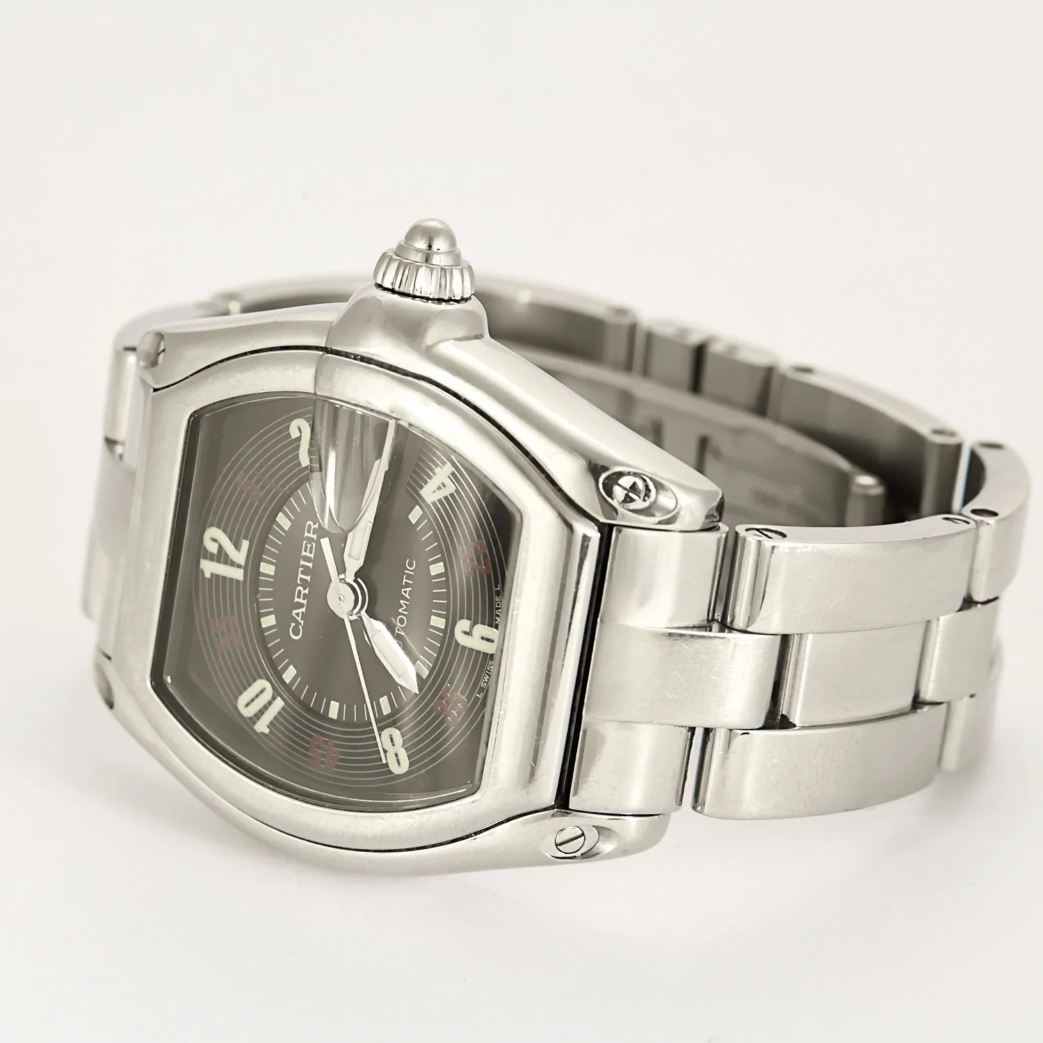 CARTIER- Roadster ref. 2510 - Montre en acier à mouvement automatique sold by 58 Facettes product image thumbnail 3