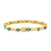 Bracelet  Or jaune, Or blanc Emeraude, Diamant sold by 58 Facettes