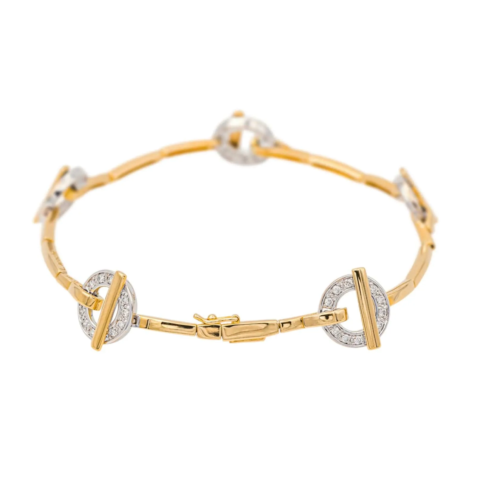 Guy Laroche Bracelet Or jaune, Or blanc Diamant sold by 58 Facettes product image thumbnail 5
