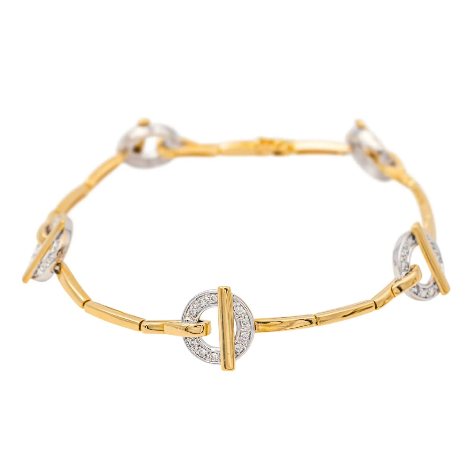 Guy Laroche Bracelet Or jaune, Or blanc Diamant sold by 58 Facettes