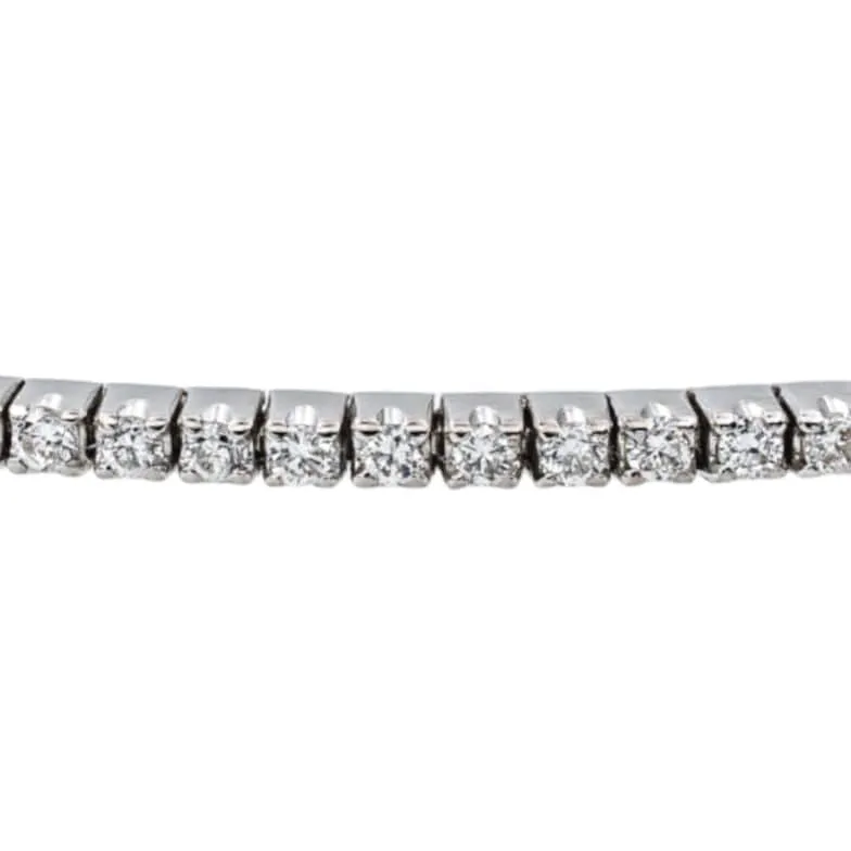Bracelet Tennis Or blanc Diamant sold by 58 Facettes product image thumbnail 4