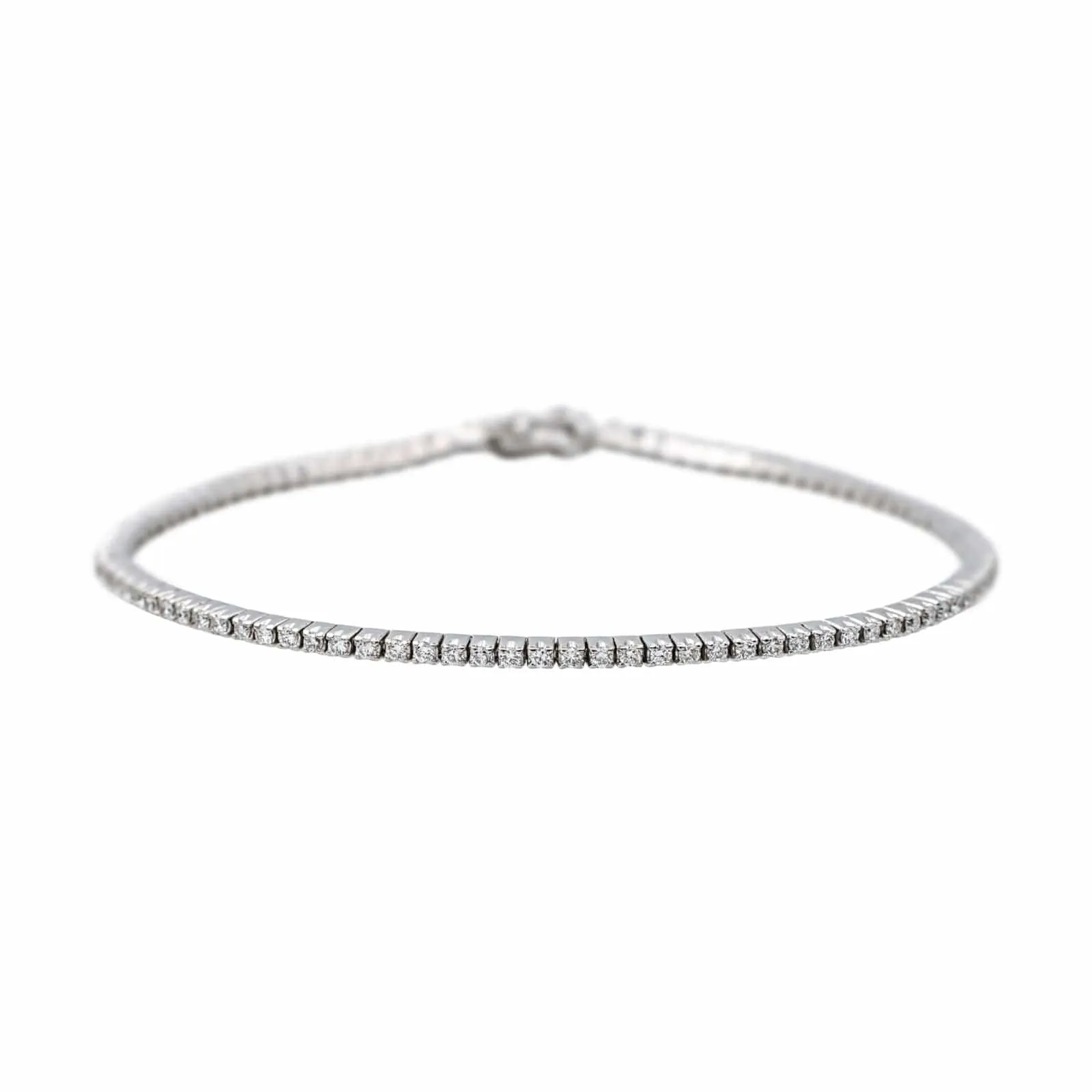 Bracelet Tennis Or blanc Diamant sold by 58 Facettes