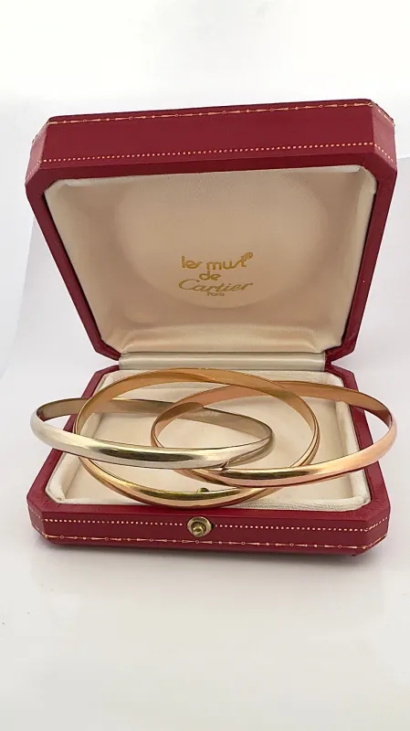 Bracelet Cartier Trinity grand modèle 3 ors sold by 58 Facettes