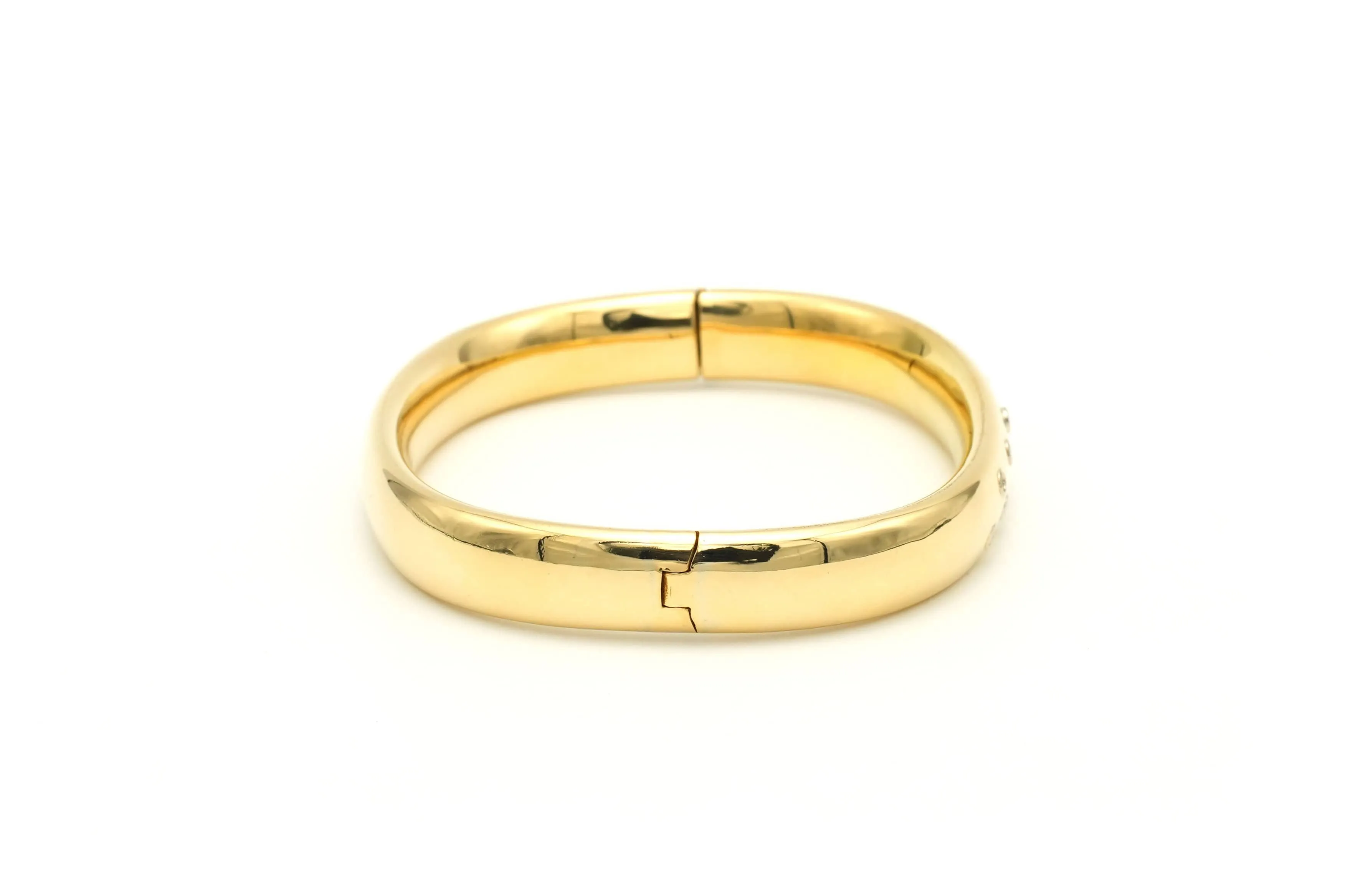 Bracelet contemporain en or jaune serti de diamants taille brillant sold by 58 Facettes product image thumbnail 5