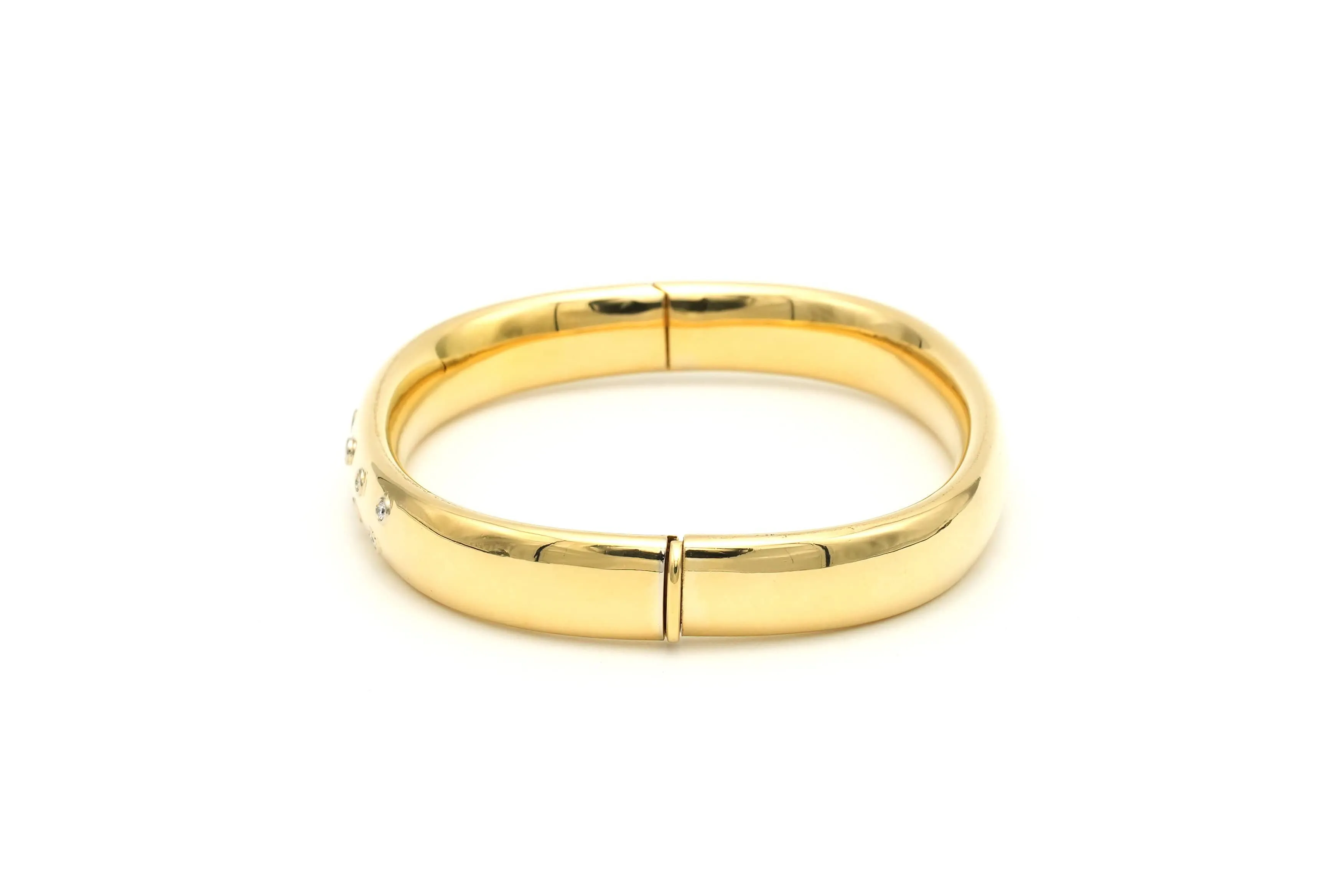 Bracelet contemporain en or jaune serti de diamants taille brillant sold by 58 Facettes product image thumbnail 3