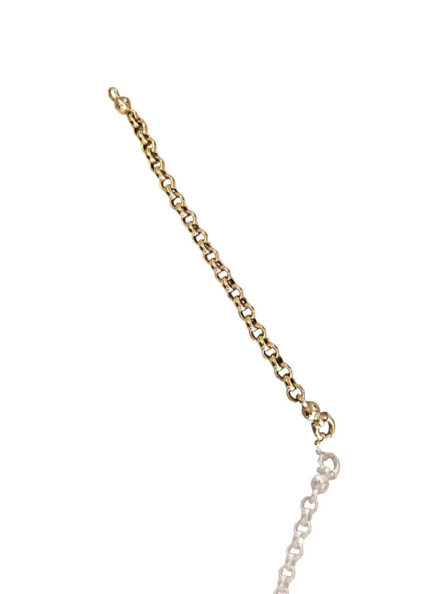 Bracelet jasseron vintage en or jaune 14 carats sold by 58 Facettes