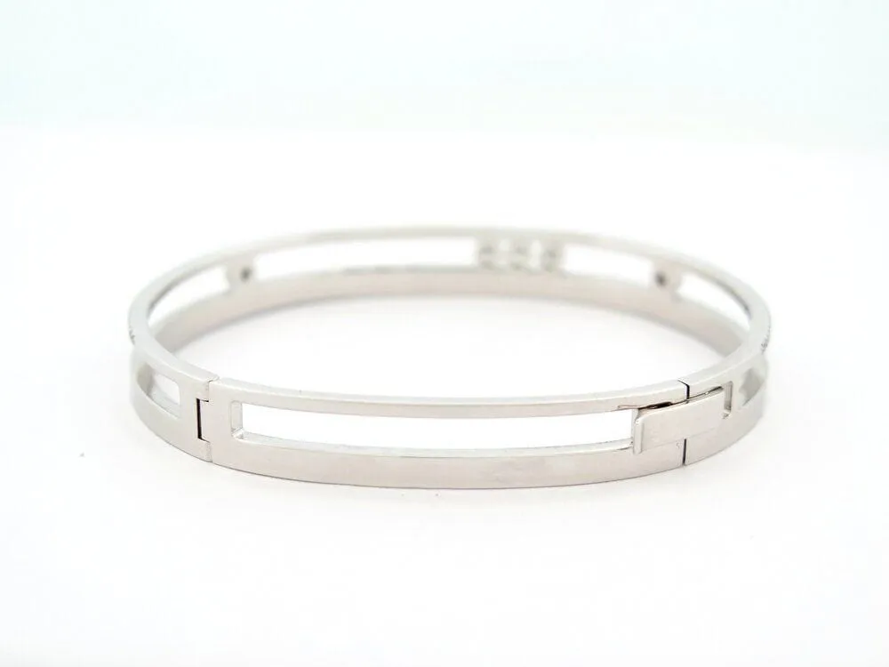 bracelet MESSIKA move romane 6514 or blanc diamant jonc 15 cm sold by 58 Facettes product image thumbnail 3