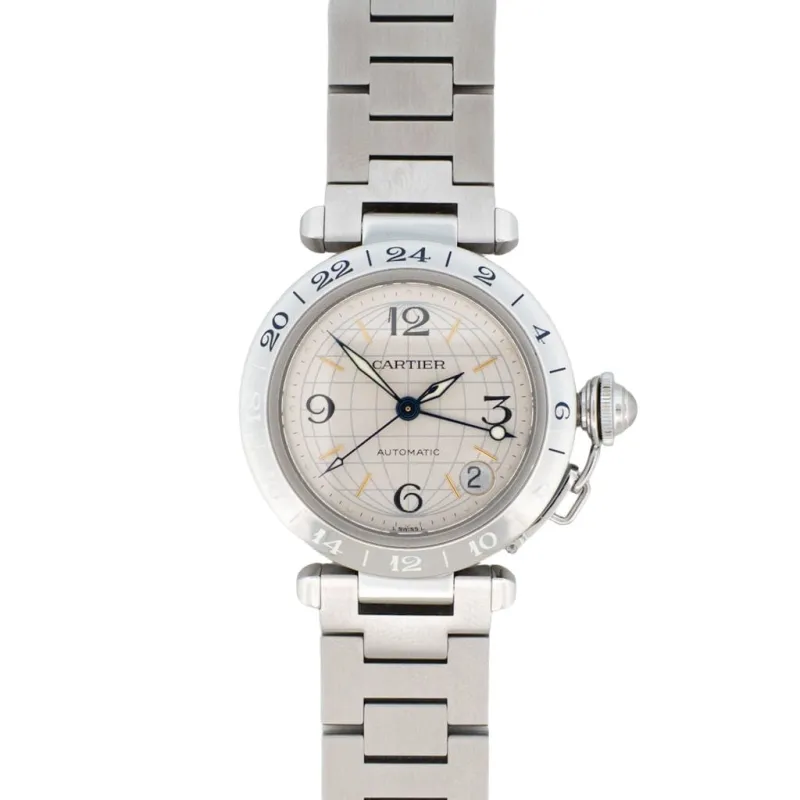 Cartier Pasha GMT - Ivory arab dial sold by 58 Facettes