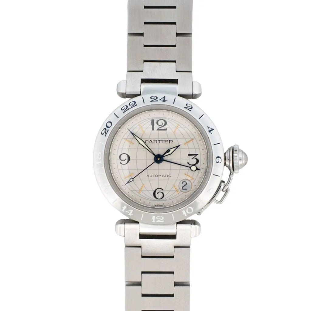 Cartier Pasha GMT - Ivory arab dial sold by 58 Facettes