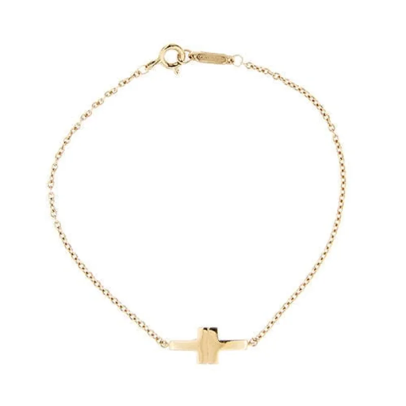 Tiffany & Co. - Bracelet Double T en or rose sold by 58 Facettes