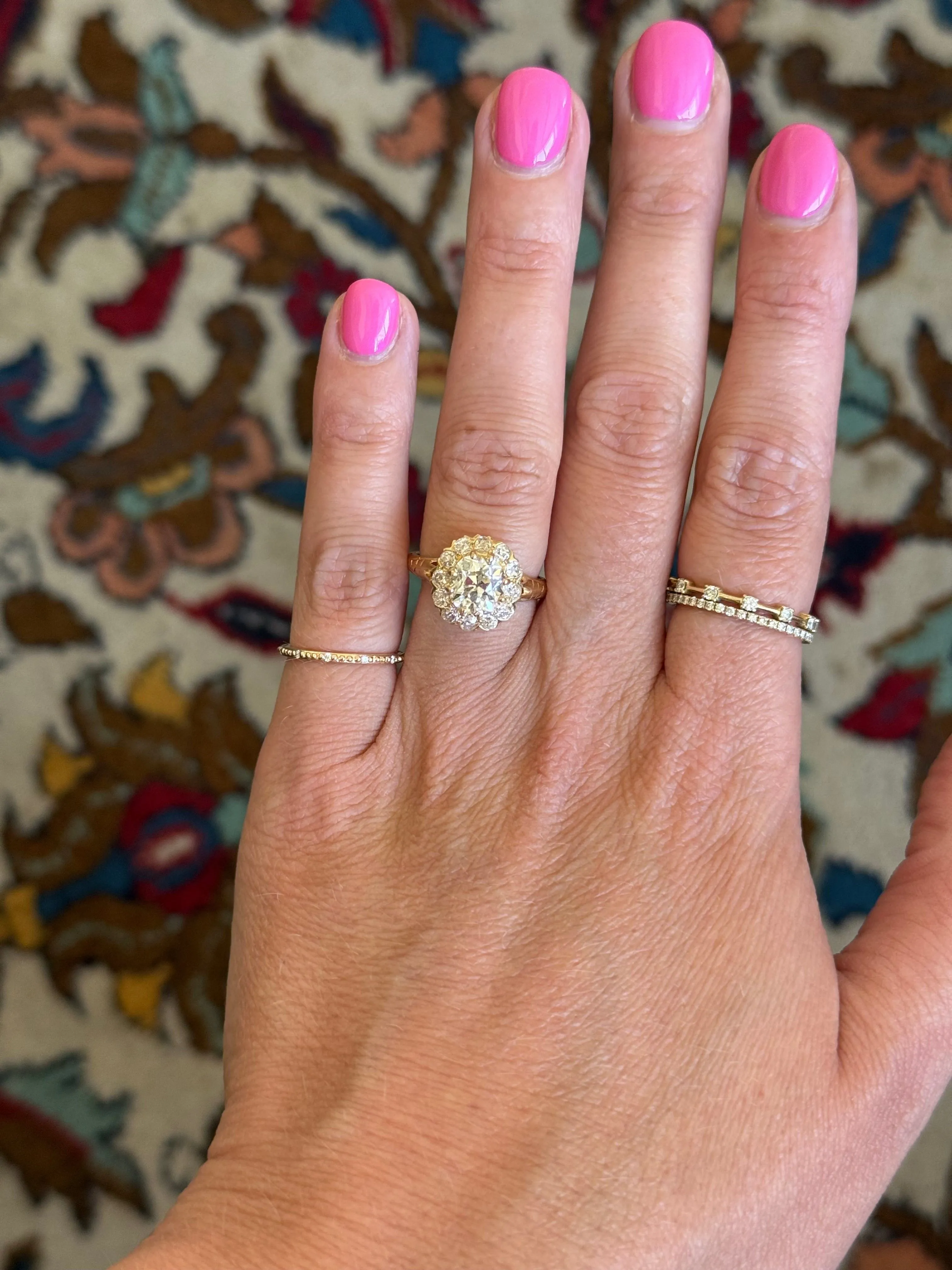 Antique yellow gold diamond ring sold by 58 Facettes product image thumbnail 5