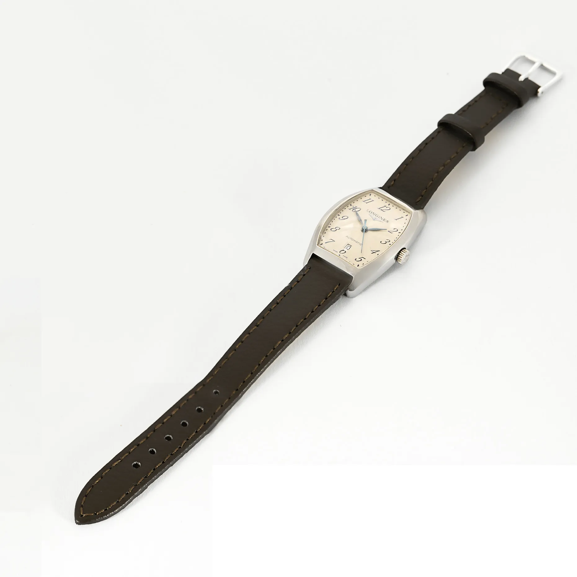 LONGINES - Evidenza - Montre acier à boitier tonneau à mouvement automatique. sold by 58 Facettes product image thumbnail 5