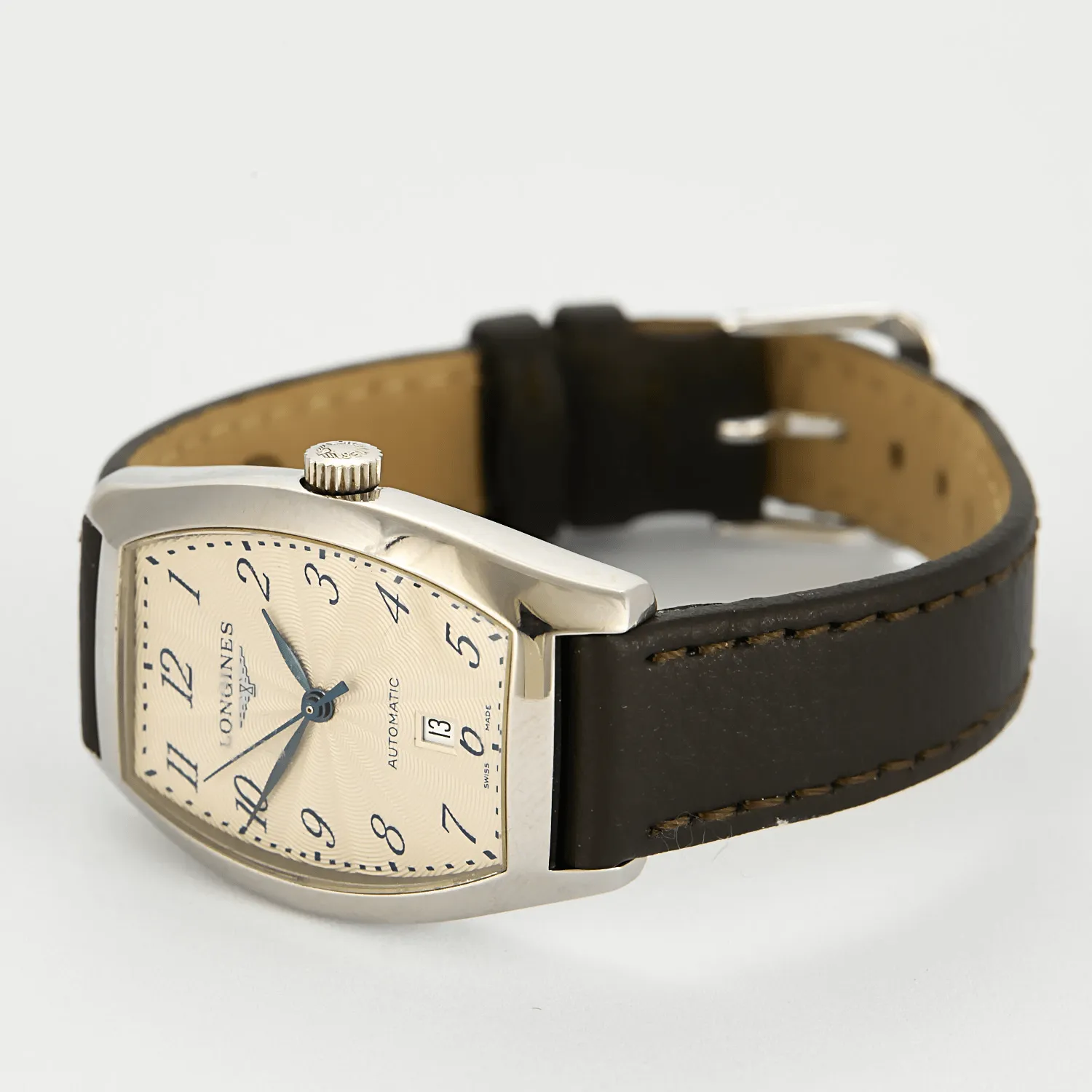 LONGINES - Evidenza - Montre acier à boitier tonneau à mouvement automatique. sold by 58 Facettes product image thumbnail 3