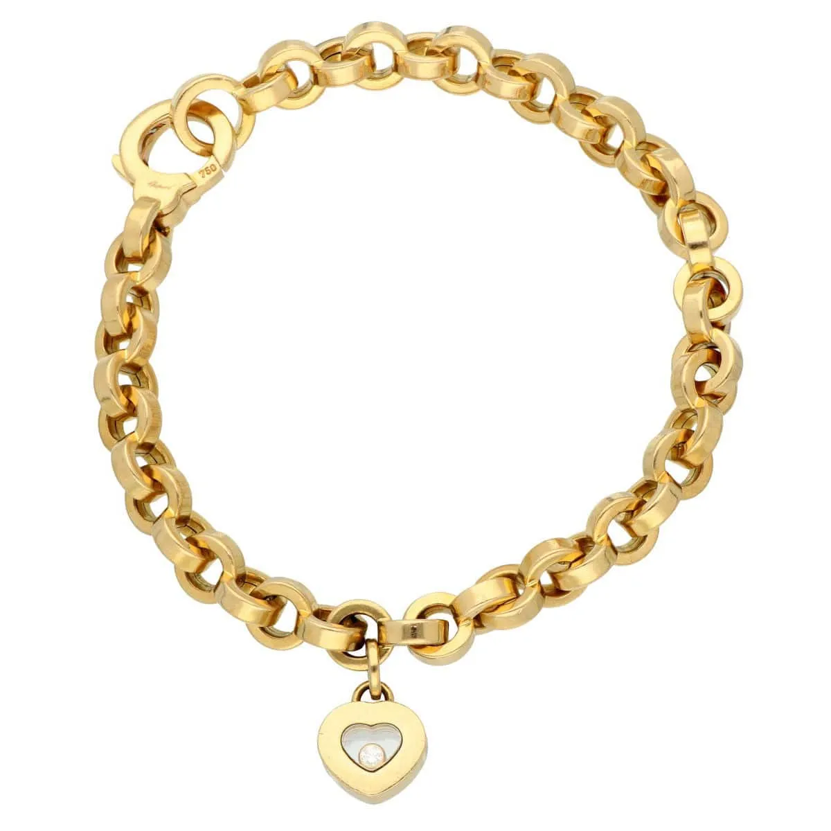 CHOPARD - Bracelet à breloques Happy Diamonds en or jaune sold by 58 Facettes