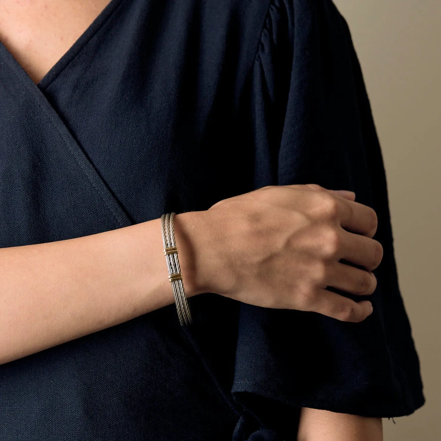 FRED - Force 10 - Bracelet en acier et or jaune sold by 58 Facettes product image thumbnail 2