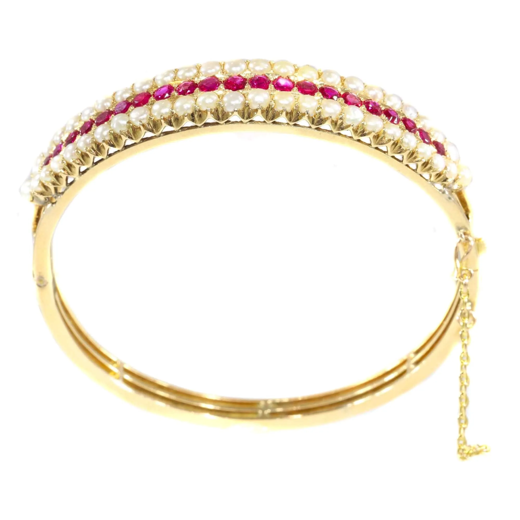 La majesté des rubis victoriens : un bracelet antique sold by 58 Facettes product image thumbnail 4