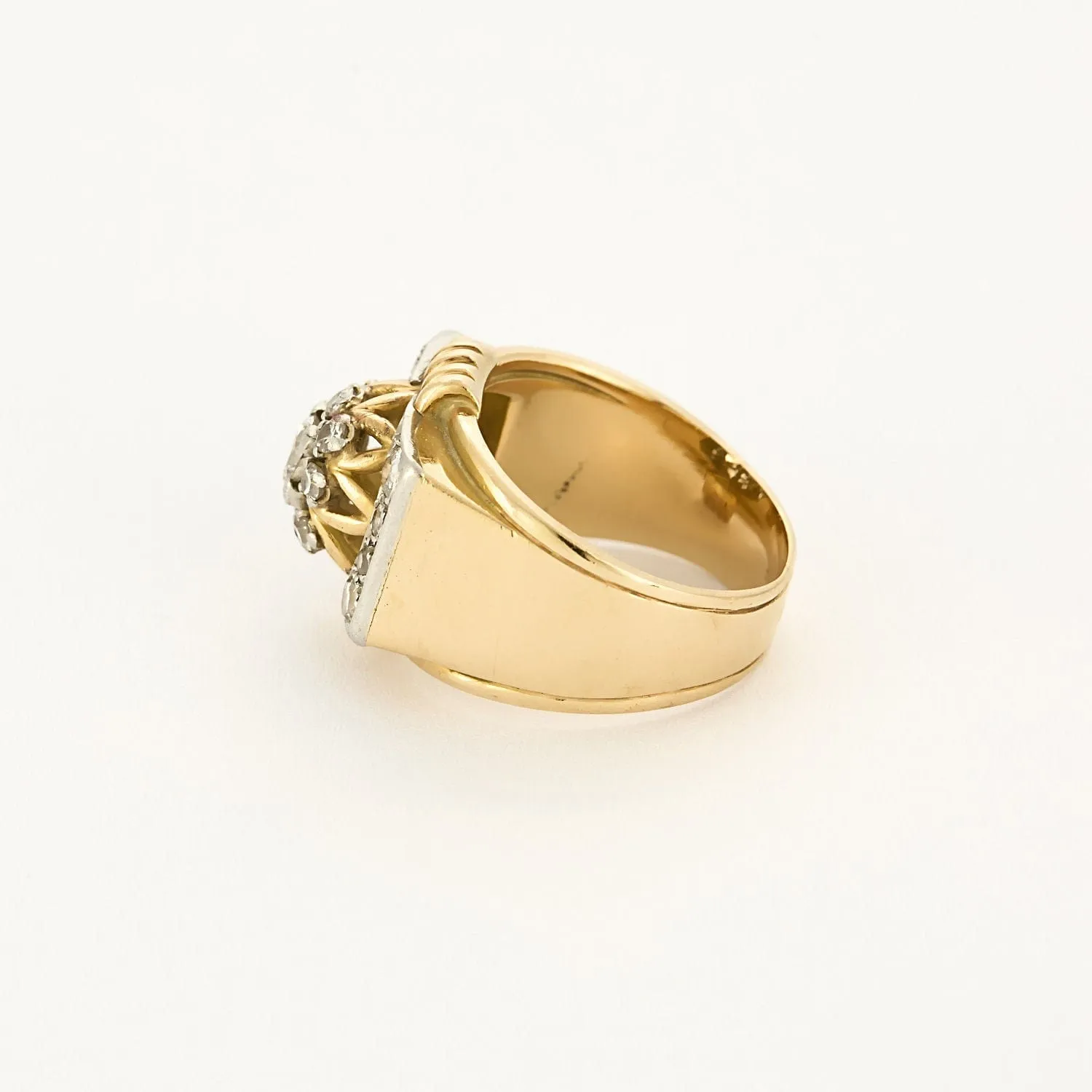 Bague or jaune et blanc, diamants sold by 58 Facettes product image thumbnail 4